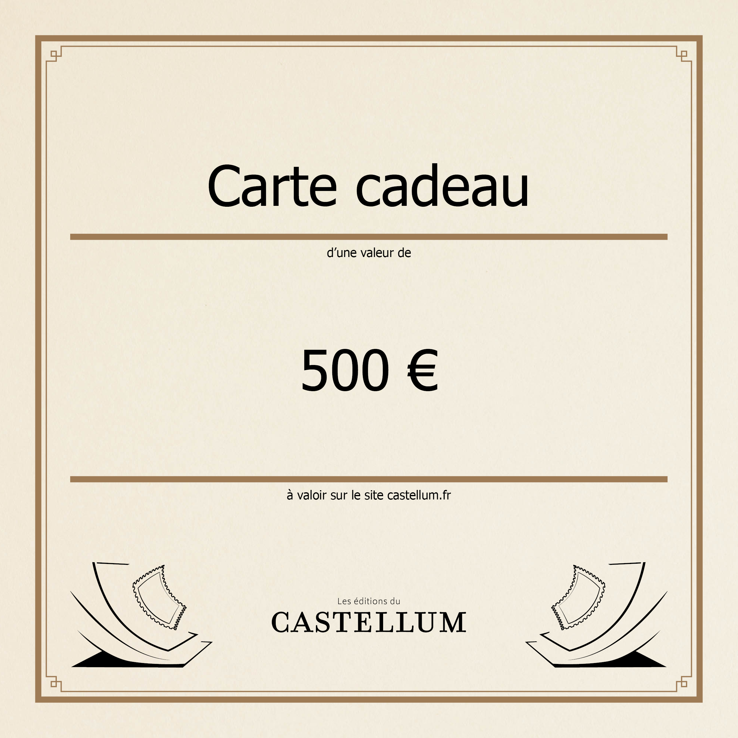 Carte Cadeau 500 €